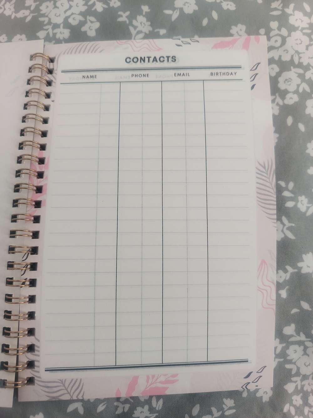 NEW IN PACKAGE Butterfly Floral 2026-2028 Spiral Planner - Picture 3 of 7